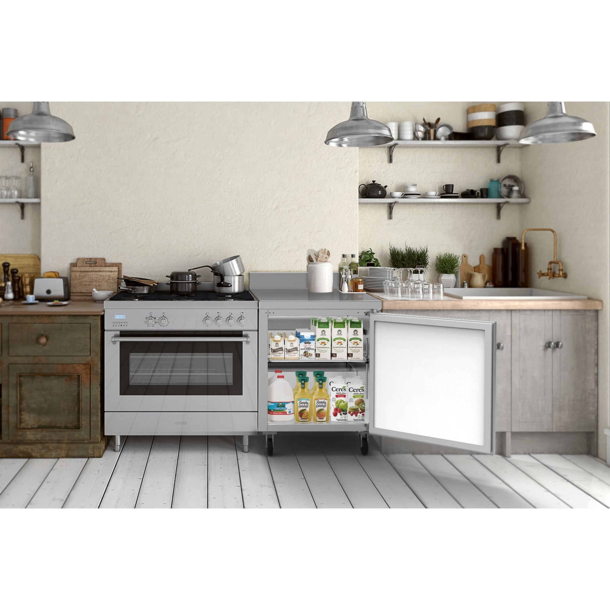 27 in. One-Door Worktop Refrigerator With 3.5 in. Backsplash - 6.3 Cu Ft.