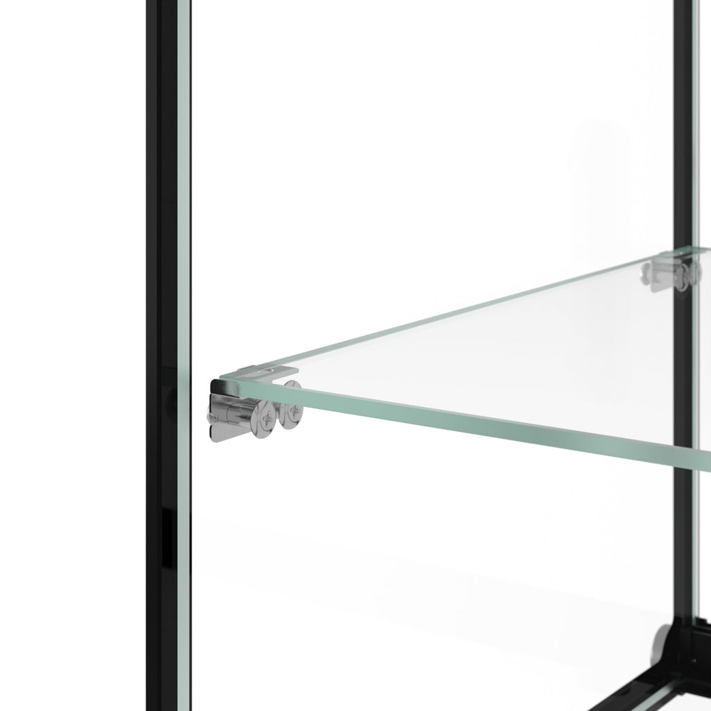 33 in. 2 Tiered Pastry Display Case With Shelf and Sliding Door, 3.2 cu. ft. Capacity, ETL Listed