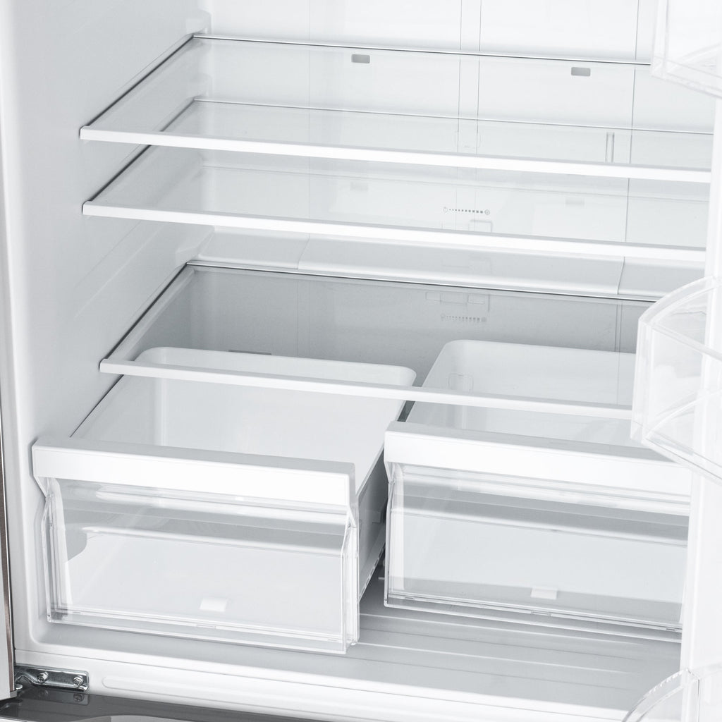 18.5 cu. ft. Stainless-Steel French Door Refrigerator in Silver