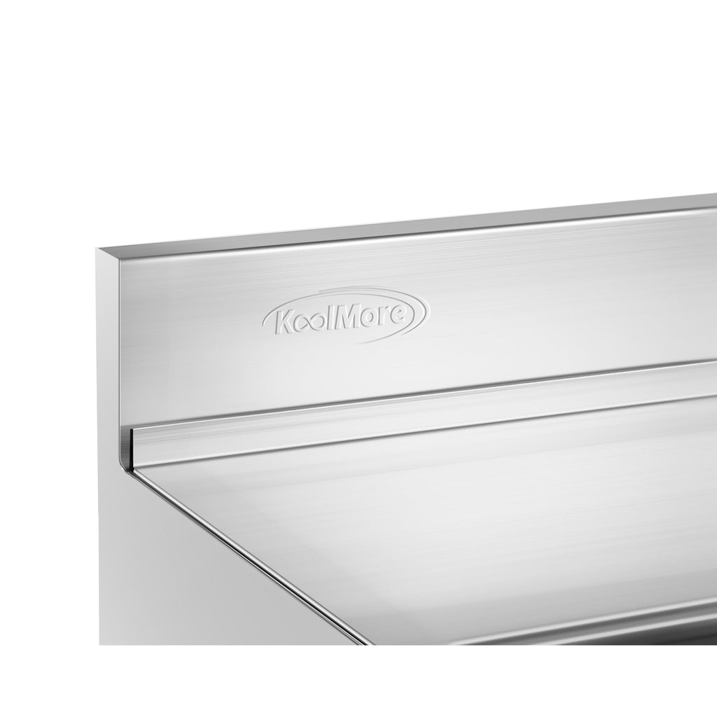 24 in. Commercial Underbar Ice Bin with Siding Lid in Stainless Steel