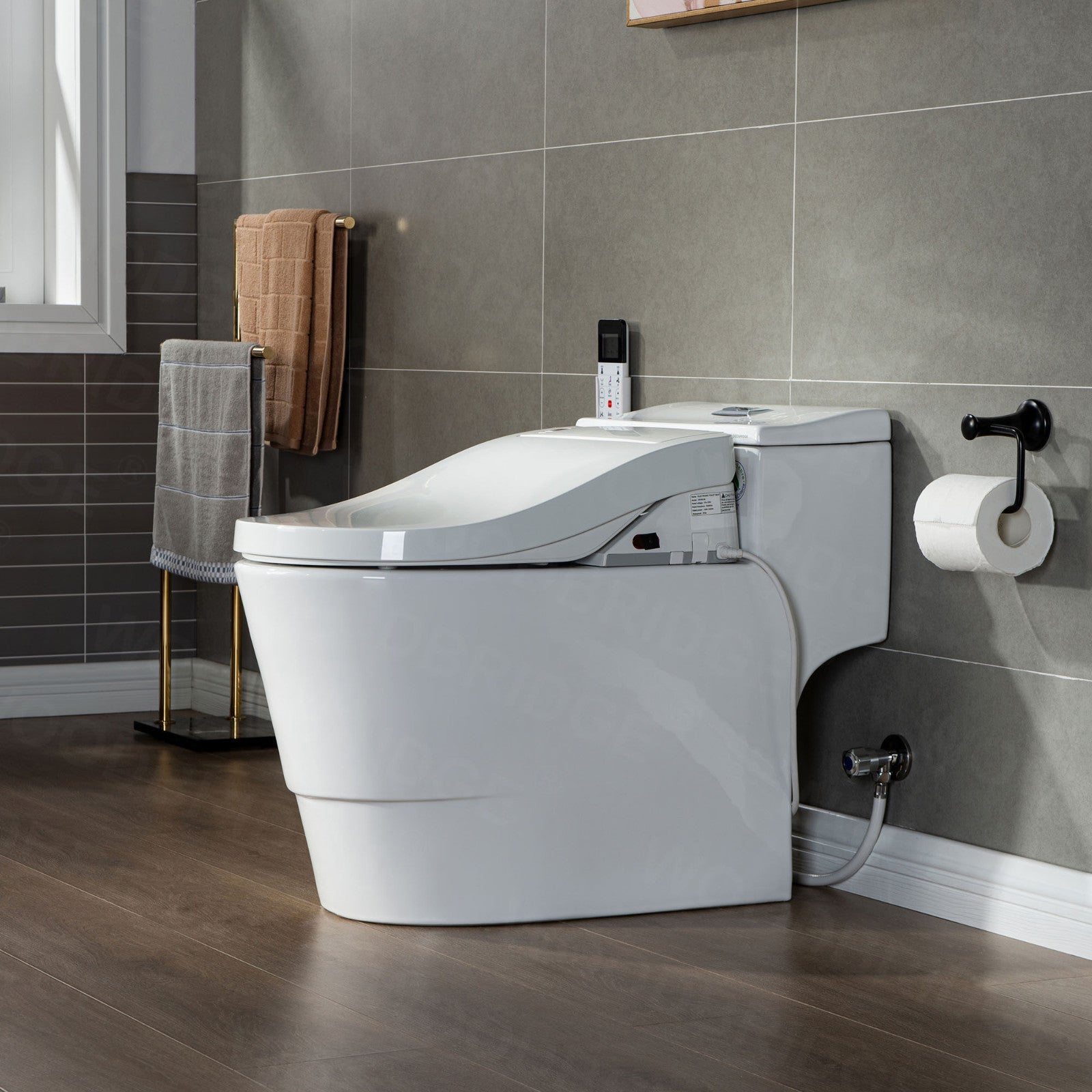 WOODBRIDGE T-0737 Bidet Toilet Luxury Elongated Smart Seat Temp Control Wash Air Dryer New