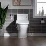 WOODBRIDGE T-0022 Luxury Toilet 1.28 GPF Elongated One Piece with Advanced Bidet Seat New