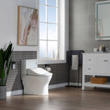 WOODBRIDGE T-0022 Luxury Toilet 1.28 GPF Elongated One Piece with Advanced Bidet Seat New