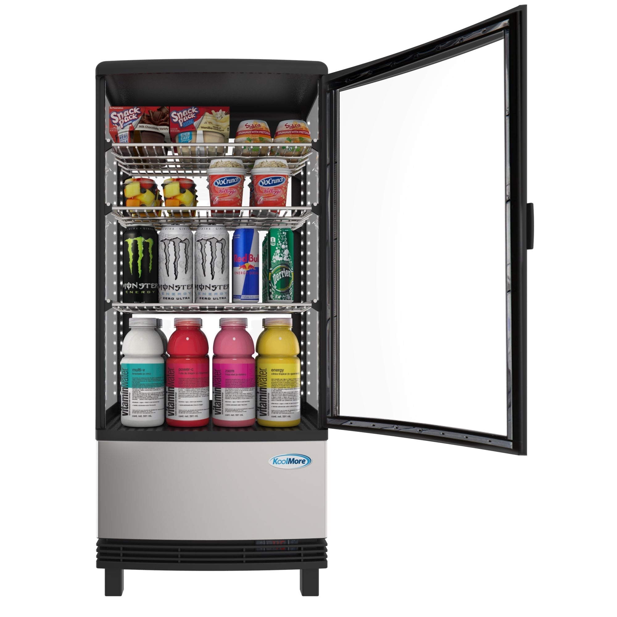 17 in. Stainless-Steel Countertop Display Refrigerator - 3 Cu Ft.