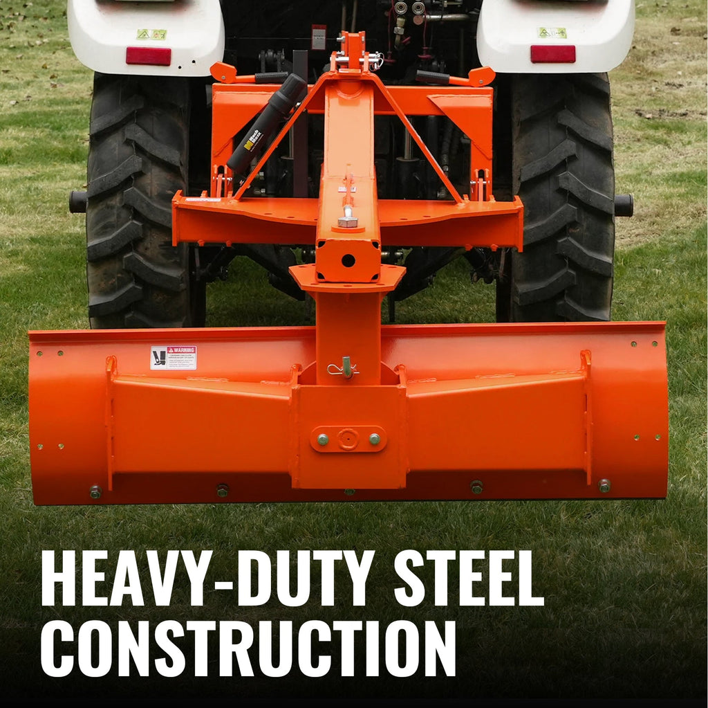 60" Heavy Duty 6-Way Rear Blade 3 Point Hitch Tractor Attachment,  RB60SE
