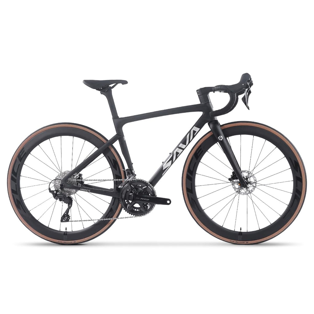 SAVADECK Carbon Road Bike,Lightweight Full Carbon Racing Bicycle with Shimano 105 R7120 24S Shift Groupset and Hydraulic Oil Disc Brake Bike