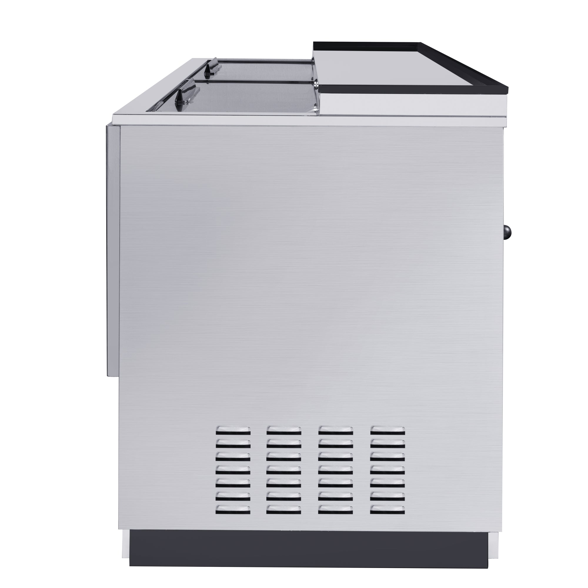 65 in. Commercial Bottle Cooler in Stainless-Steel with Built-In Opener, ETL Listed, 19 cu. ft.