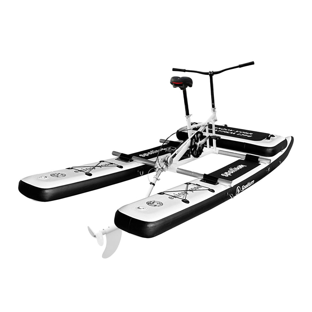 Spatium SUP Water Bike for The Lake/Pool/Sea Pedal Boat for One Person,Inflatable Water Bicycle 2.0 Model The Fun of Water and Fishing+Mat