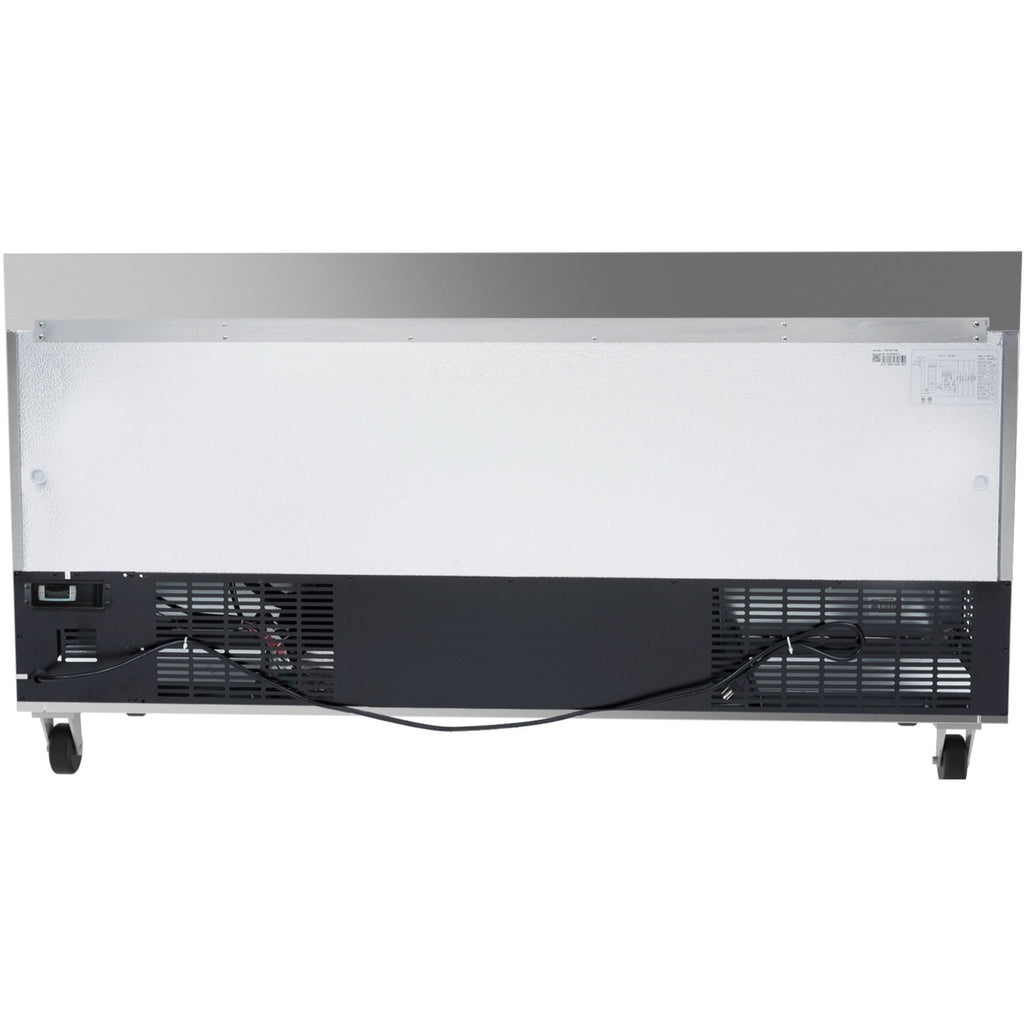 72 in. Three-Door Worktop Refrigerator With 3.5 in. Backsplash - 16.9 Cu Ft.