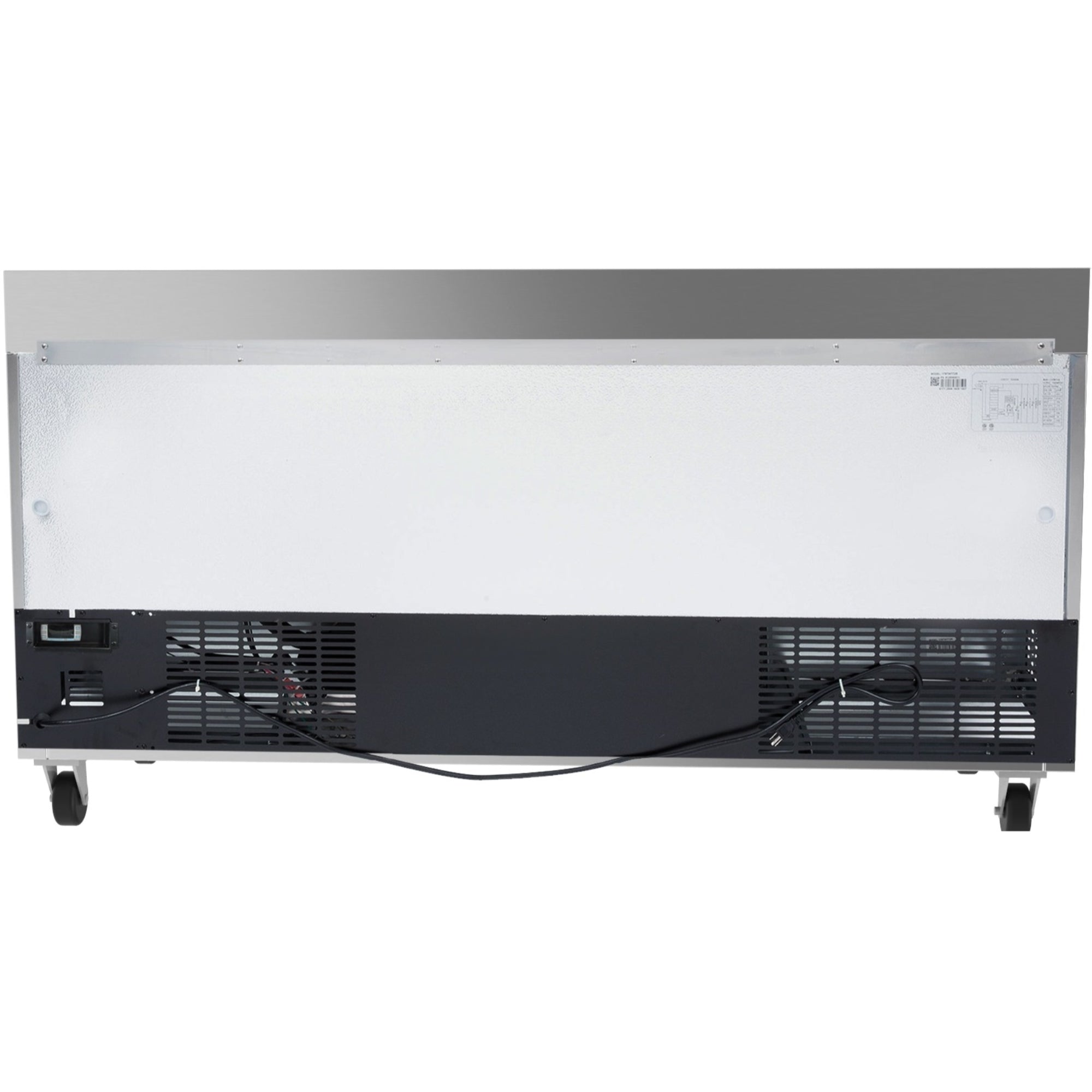 72 in. Three-Door Worktop Refrigerator With 3.5 in. Backsplash - 16.9 Cu Ft.