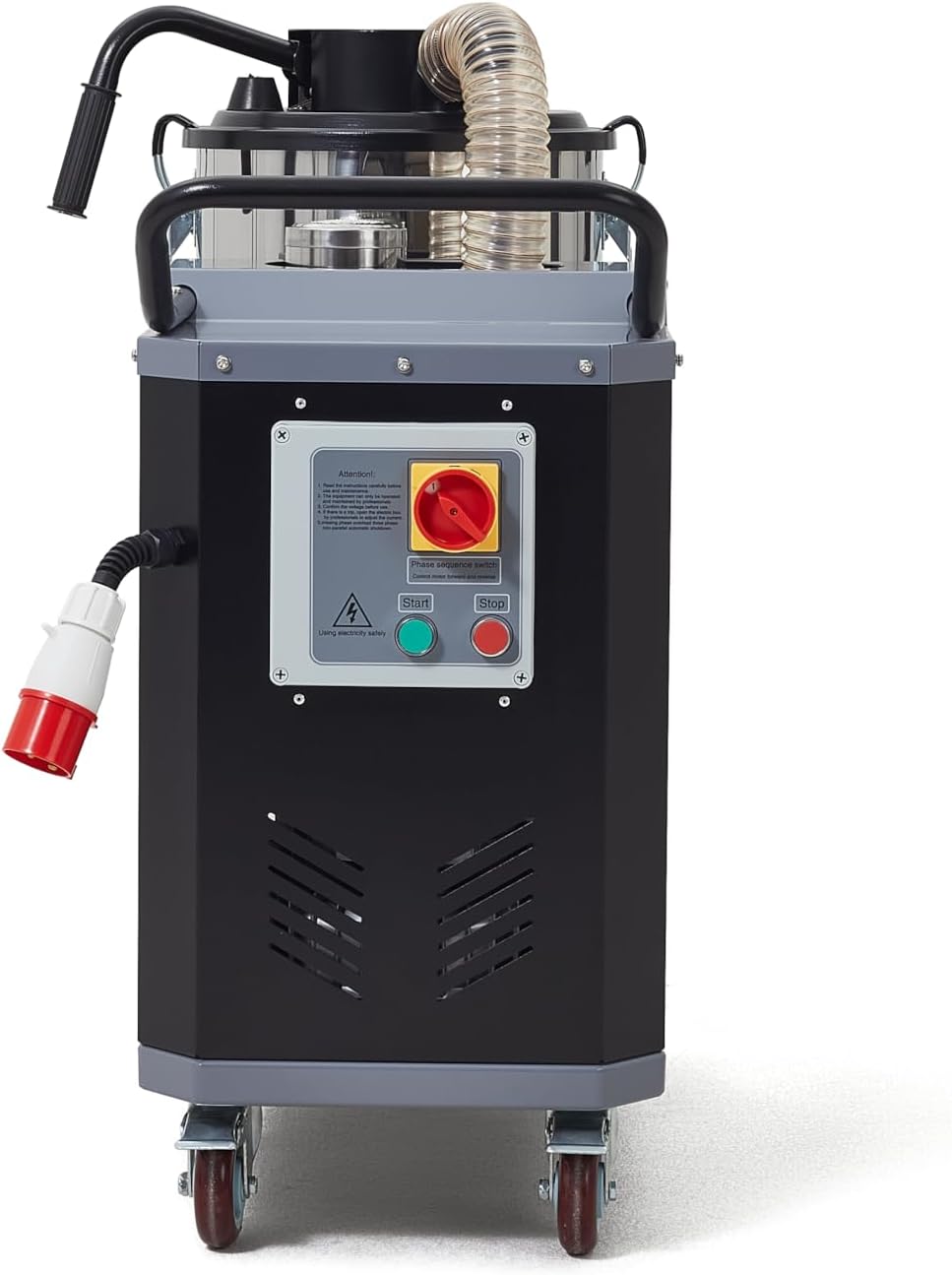 Dapper Supply Wet/Dry Vacuum 14.5 Gal. 6.84 HP 3-Phase 220V with Attachments New