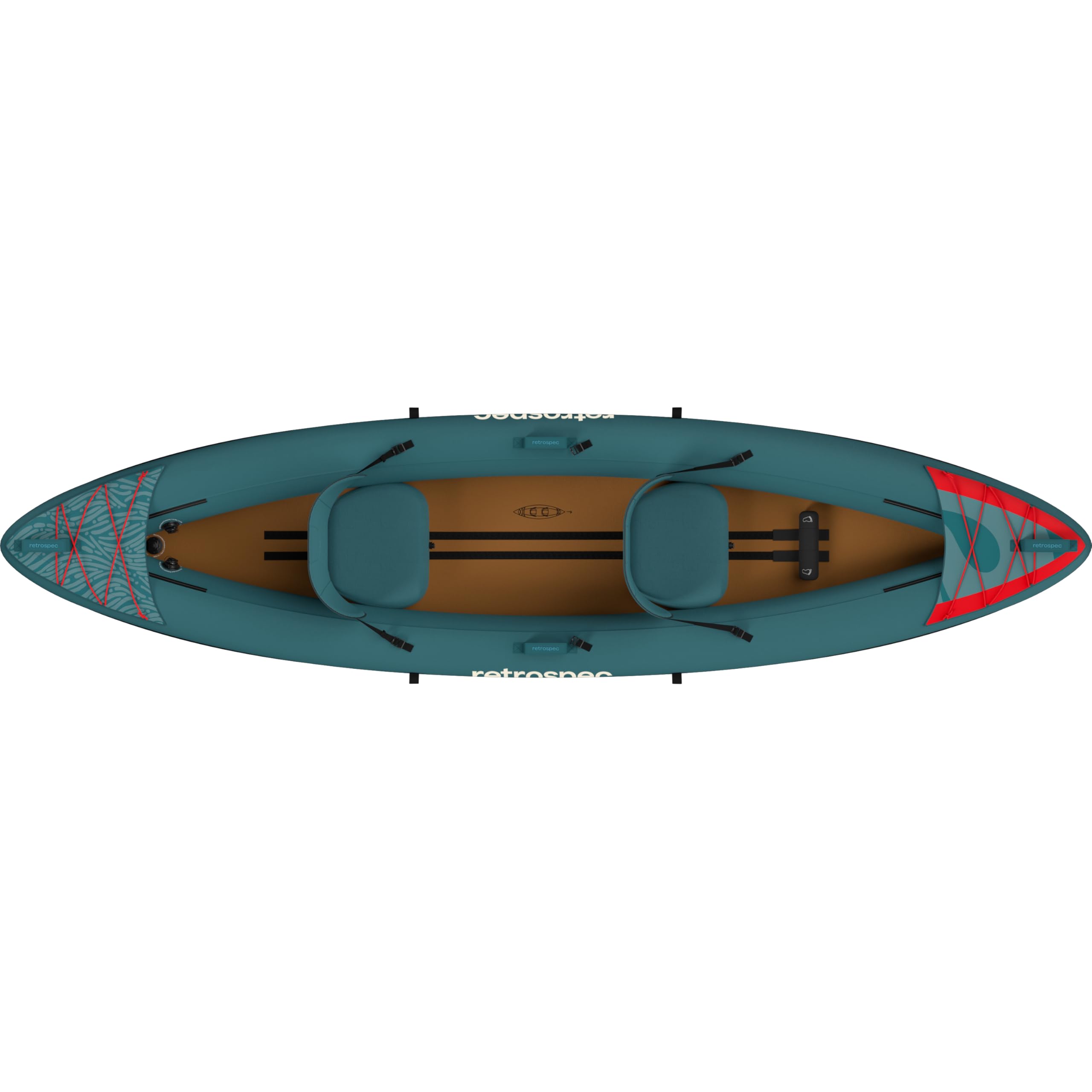 Retrospec Coaster Single & Tandem Inflatable Kayak for Adults - Blow Up Kayak, 220 & 440lb Capacity, Portable Lightweight Kayak with Paddle, Pump & Carry Bag