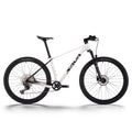 SAVADECK Carbon Fiber Mountain Bike with Shimano Deore M6100 12-Speed, MTB Bicycle with Hydraulic Disc Brakes(White, 27.5 * 17)