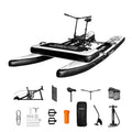 Spatium Water Bike 2.0 Inflatable Pedal Boat Paddle Board Floating Water Bike Pedal Boat Inflatable Water Bicyle Touring Kayaks Boat for Lake/Pool/Sea Enjoy Fun Water and Fishing+Mat