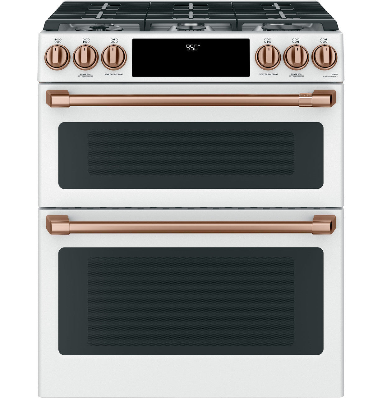 CAFÉ™ 30" Smart Slide-In, Front-Control, Dual-Fuel, Double-Oven Range with Convection
