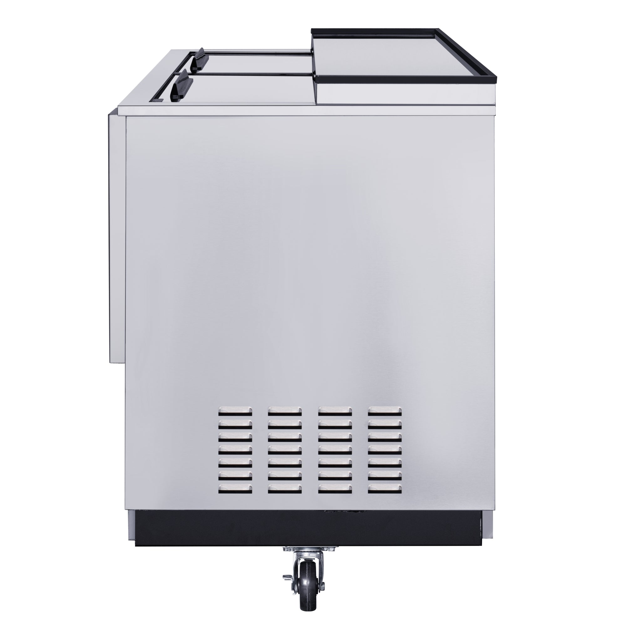 50 in. Commercial Bottle Cooler in Stainless-Steel with Built-In Opener, ETL Listed, 14 cu. ft.