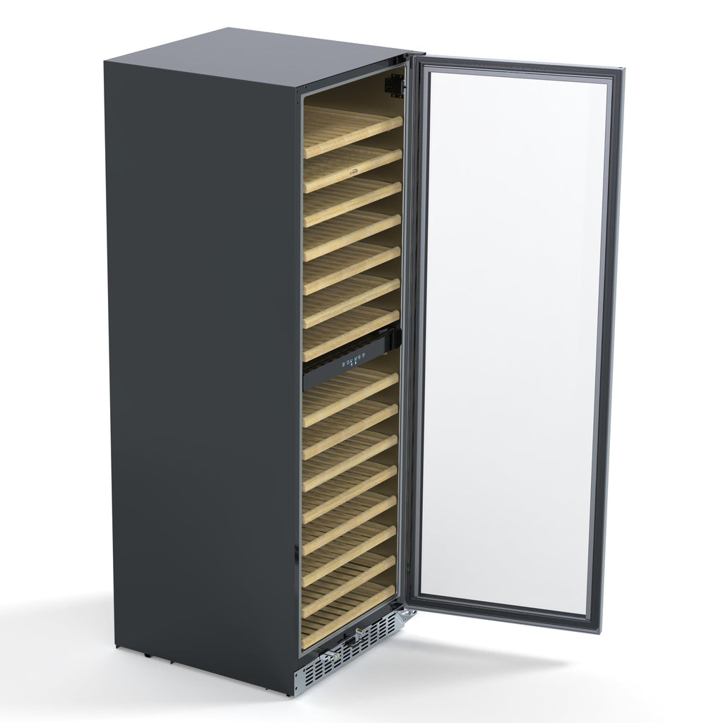 23 in. Dual Zone, Full Glass Door, Wine Cooler Refrigerator, Freestanding or Built-In Unit, 15.1 cu ft.