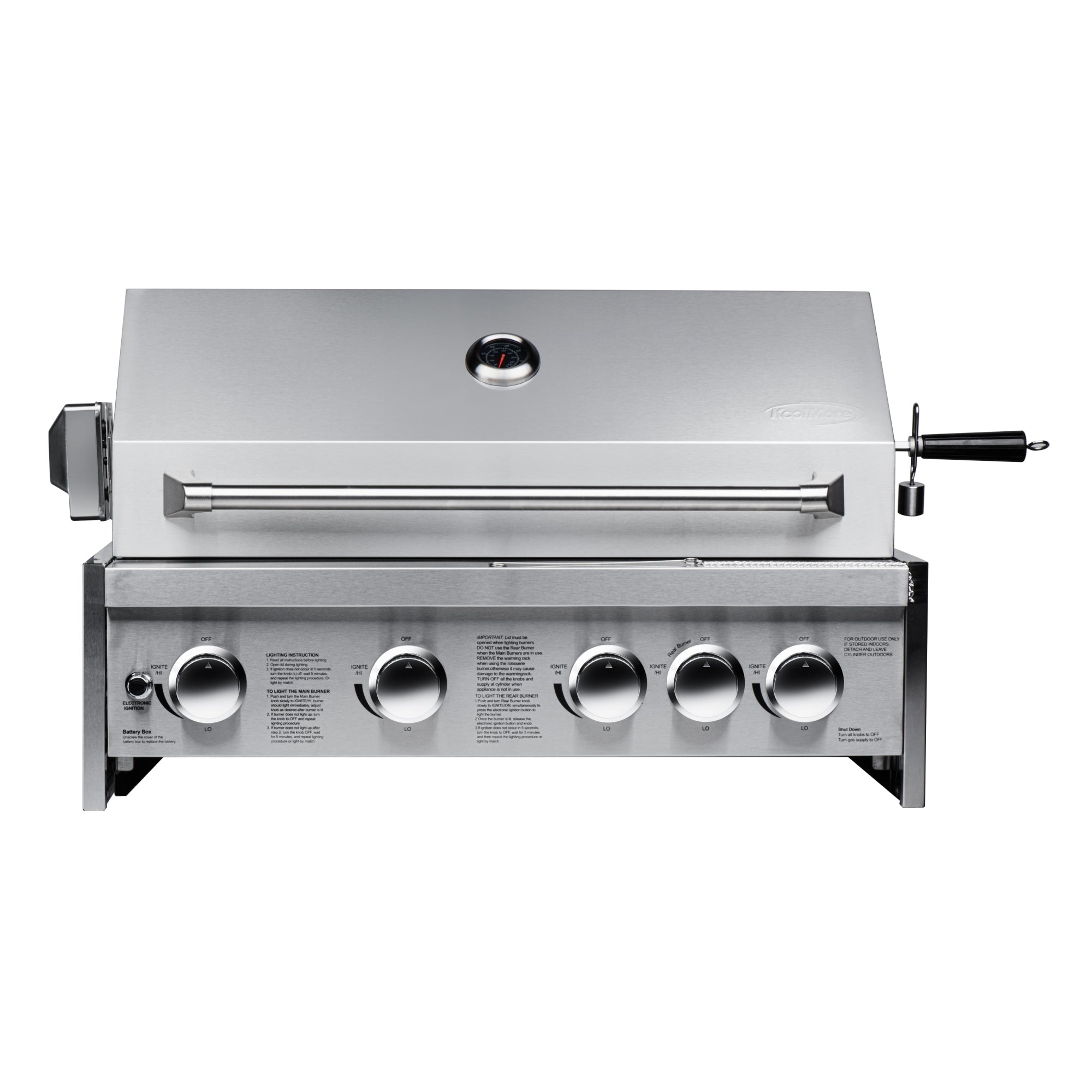 30 in. Built-in Liquid Propane BBQ Grill for Outdoor Kitchen in Stainless-Steel