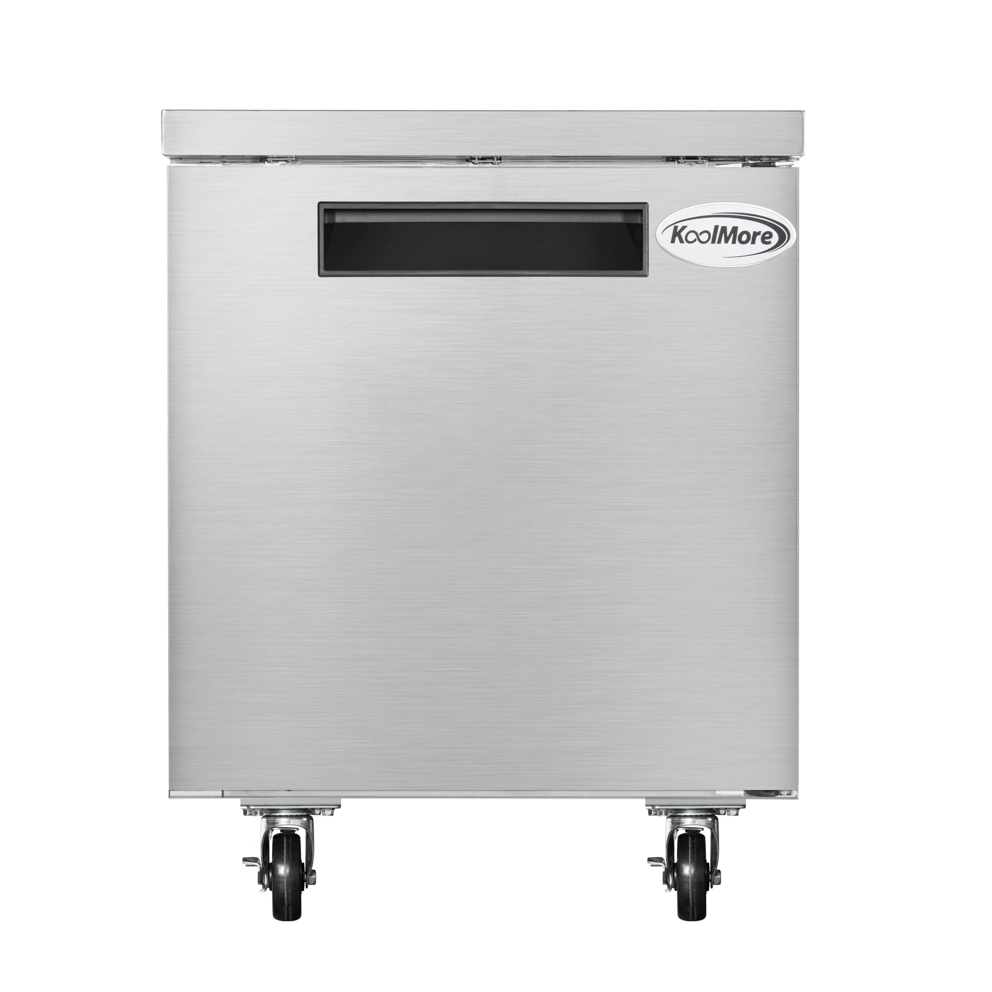 27 in. One-Door Commercial Undercounter Freezer in Stainless Steel with Casters, ETL Listed