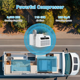 Costway 6500 BTU Window AC Unit WiFi App Voice Control 24H Timer Quiet Operation 44288884 New