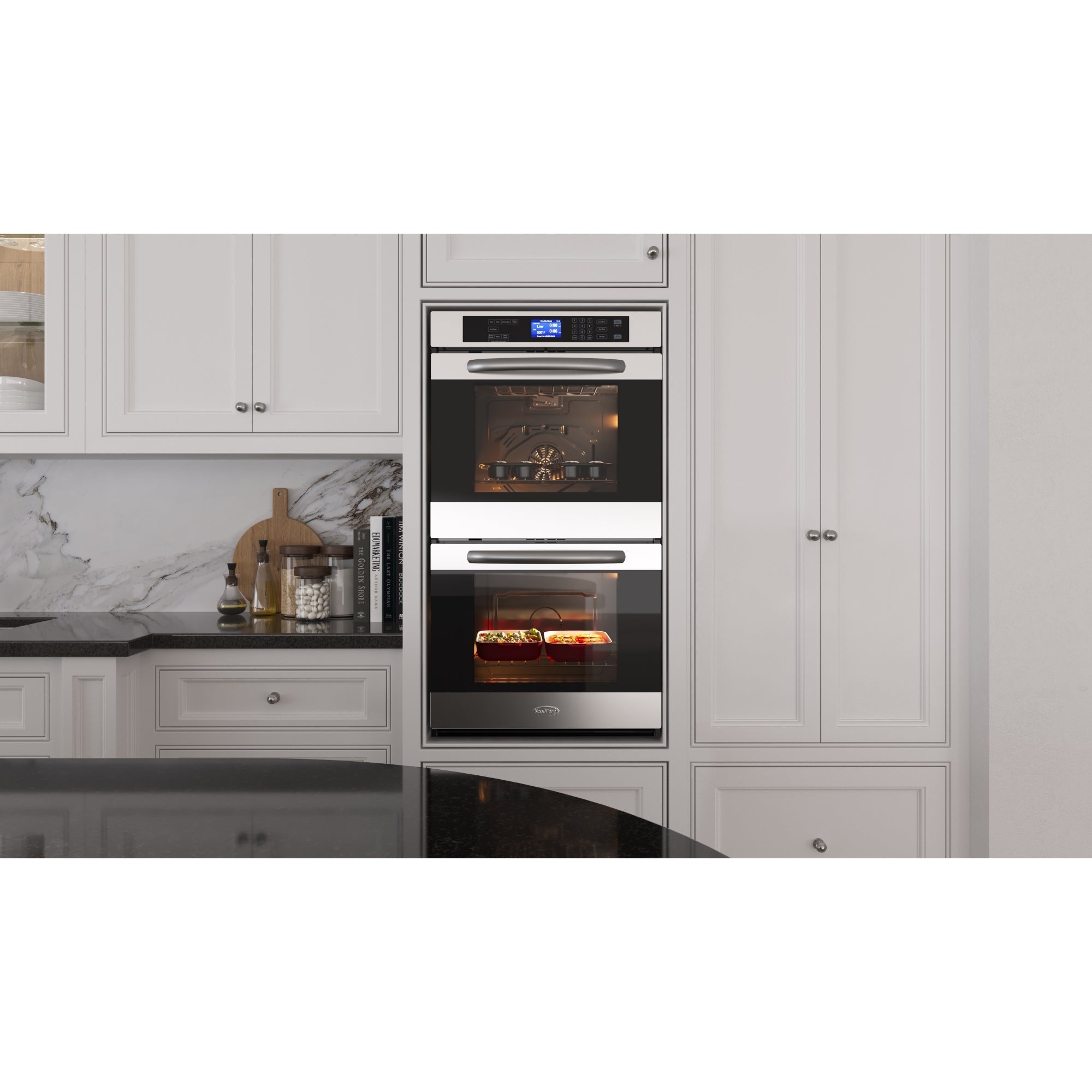 5 cu. ft. Stainless-Steel Premium Convection Double-Unit Wall Oven