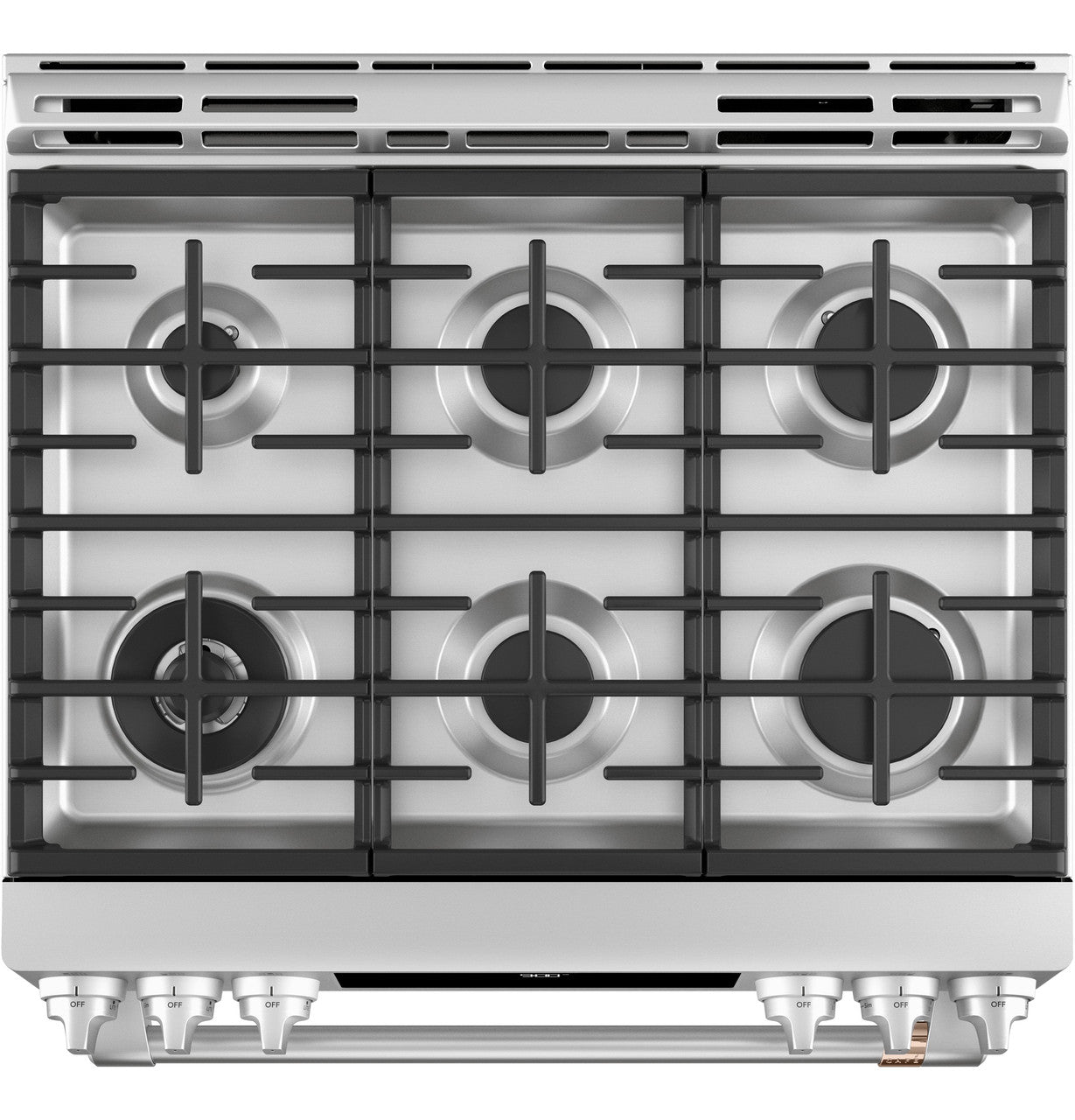 CAFÉ™ 30" Smart Slide-In, Front-Control, Dual-Fuel Range with Warming Drawer