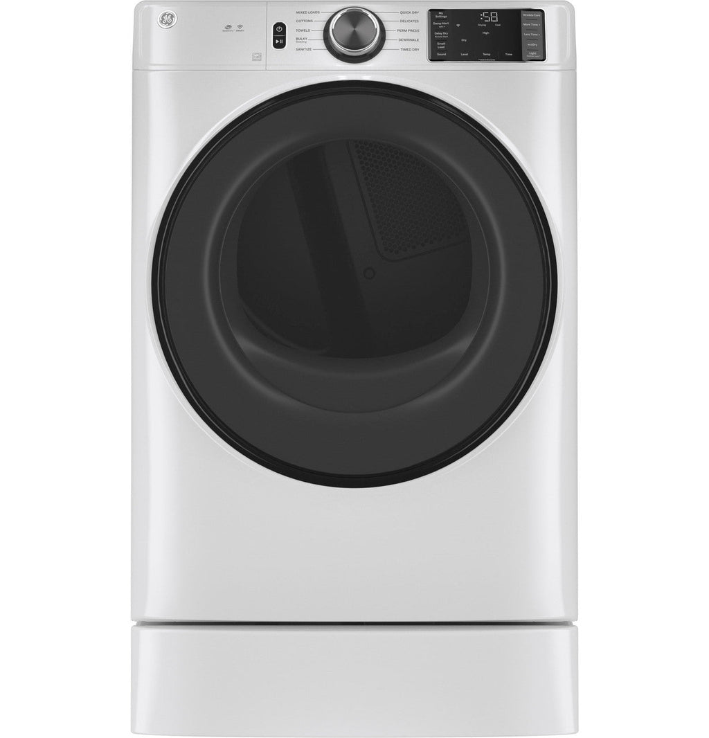 GE GE® ENERGY STAR® 7.8 cu. ft. Capacity Smart Front Load Electric Dryer with Sanitize Cycle