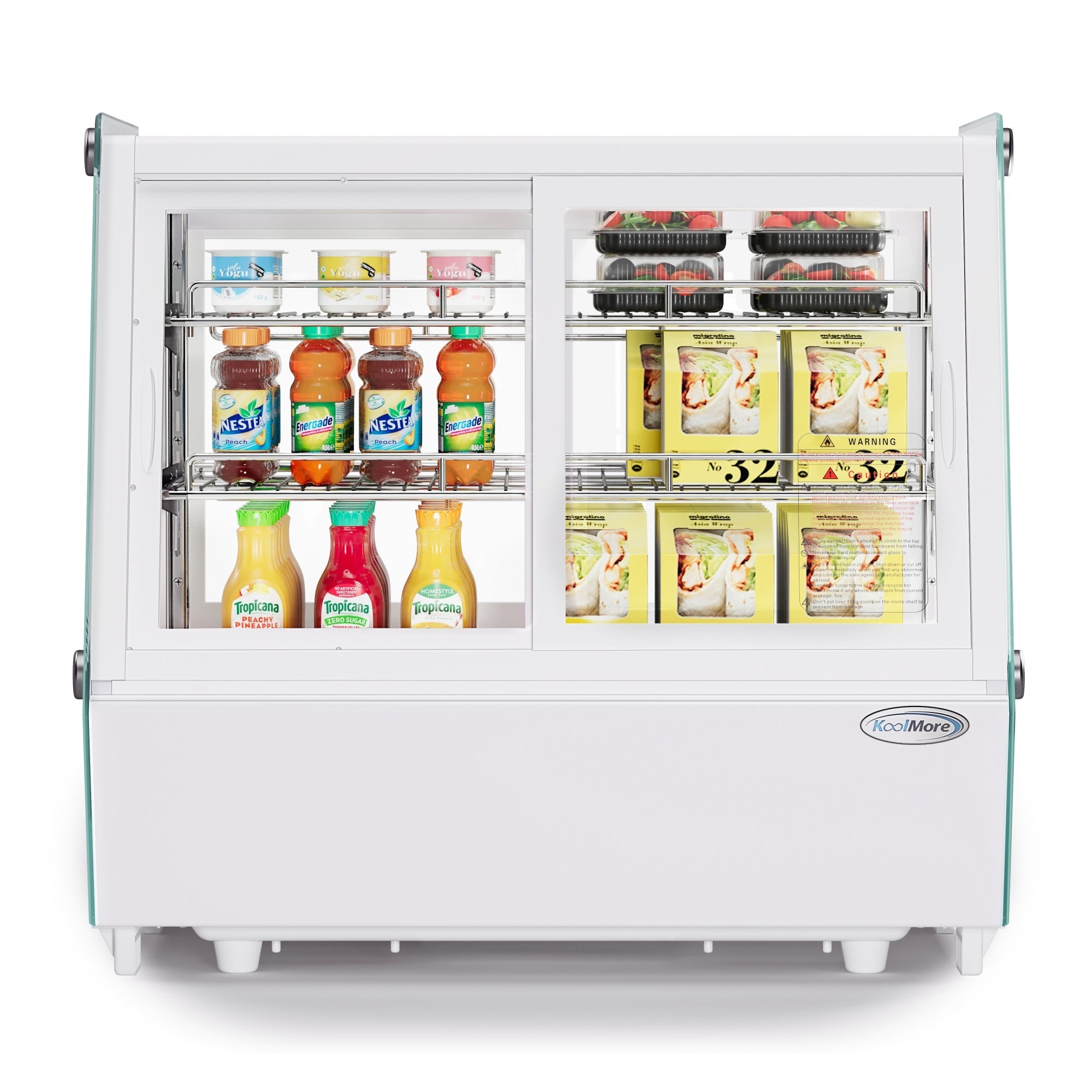 28 in. Self-Service Countertop Display Refrigerator in White