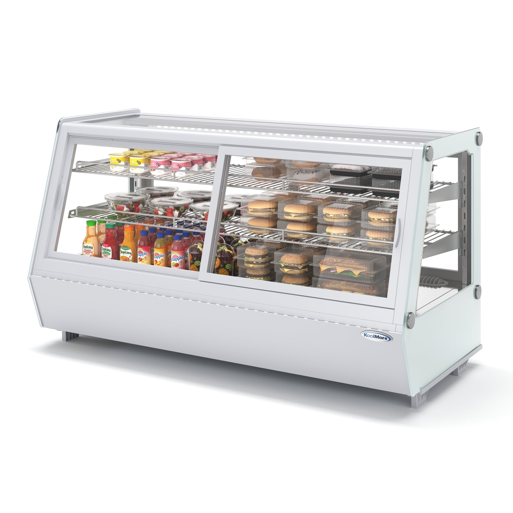 48 in. Self-Service Countertop Display Refrigerator in White