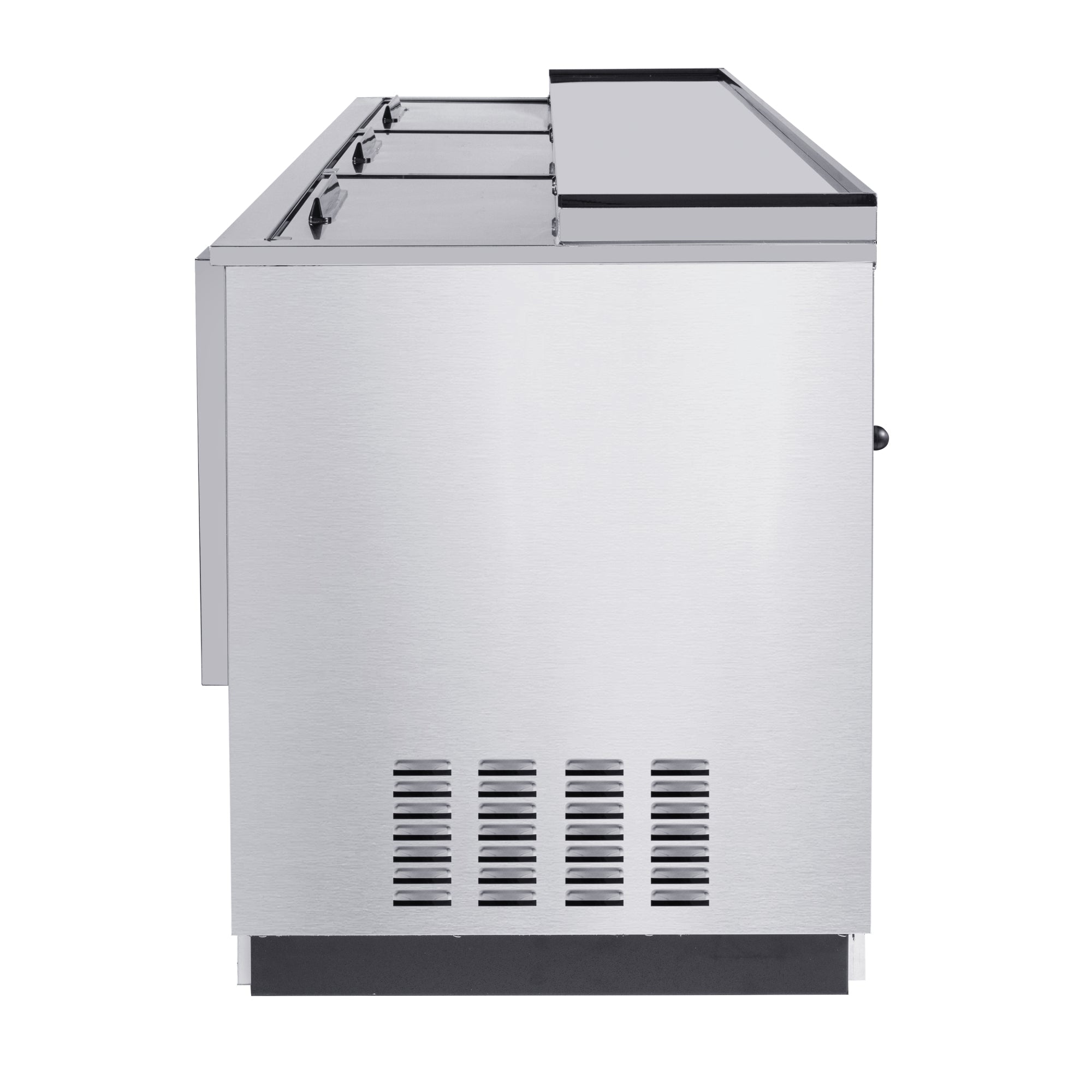 95 in. Commercial Bottle Cooler in Stainless-Steel with Built-In Opener, ETL Listed, 30 cu. ft.