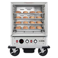 33 in. Commercial Non-Insulated Half Size Heated Holding/Proofing Cabinet with Glass Door and 12-Pan Capacity in Silver