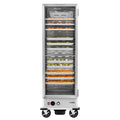 33 in. Commercial Non-Insulated Heated Holding Cabinet with 36-Pan Capacity and Glass Door in Silver