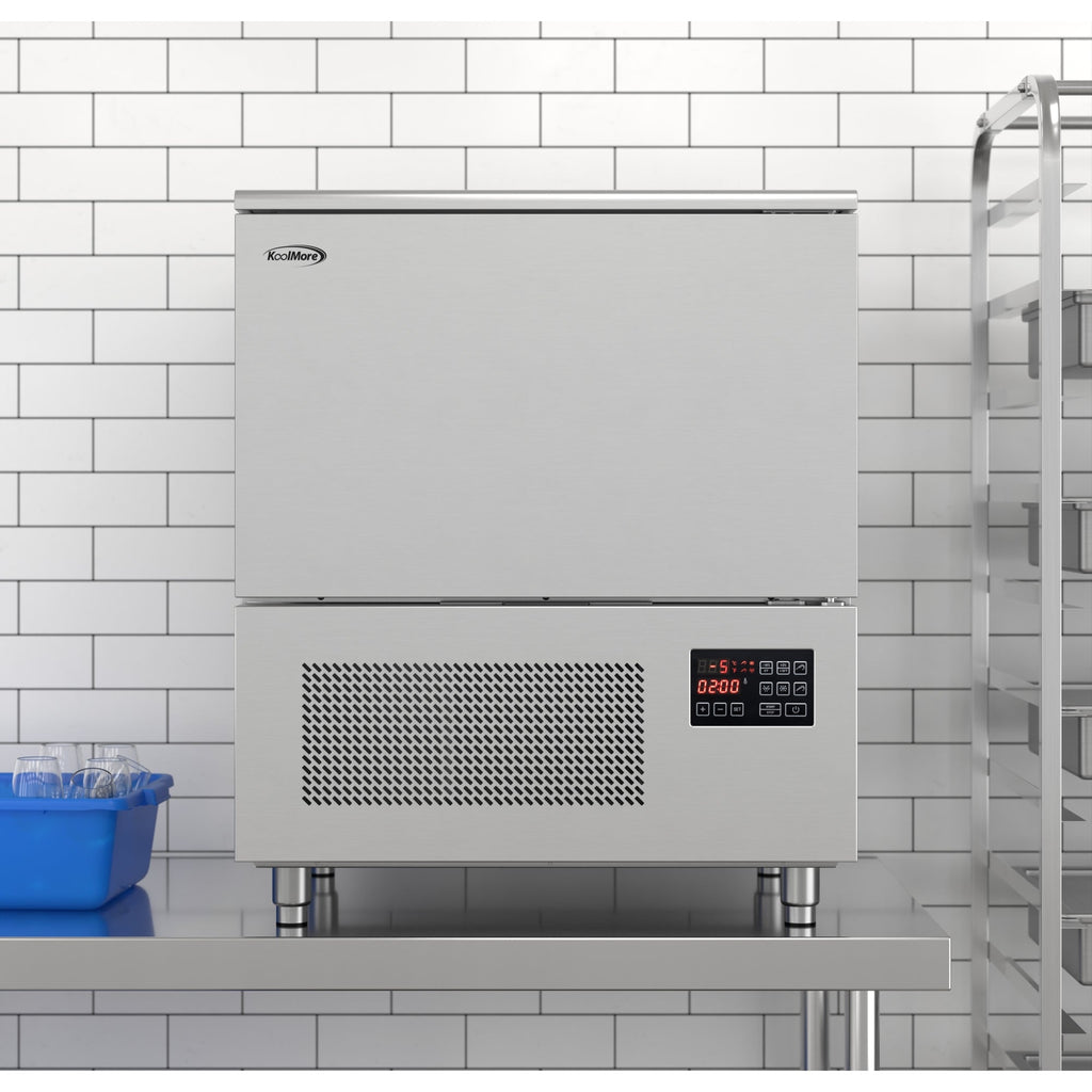 30 in. Commercial Countertop Blast Chiller 30 lbs Rapid Chill / 26.5 lbs Rapid Freeze with ETL for Safety and Sanitation with a 5-Pan Capacity in Stainless-Steel