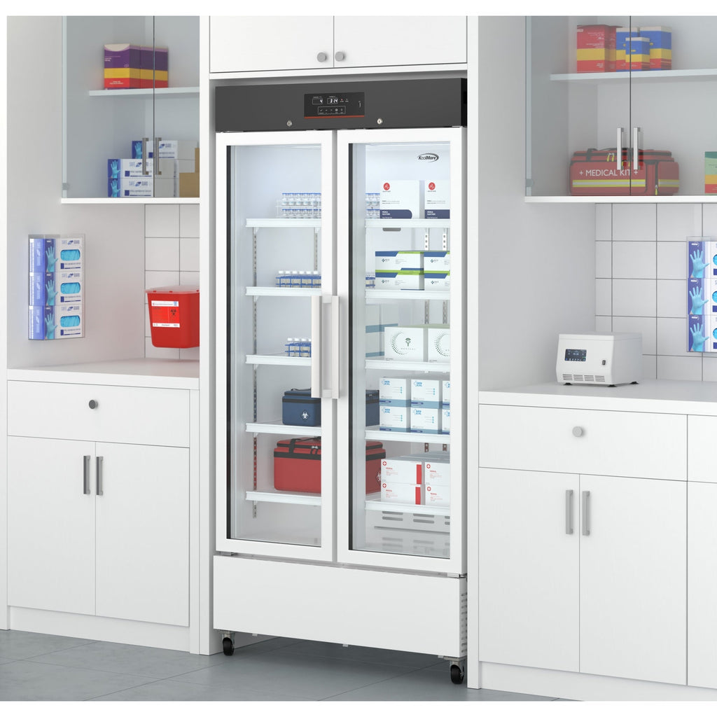 38 in. 27 cu. ft. Medical Vaccine Refrigerator for Pharmacy and Laboratory with Multi-Level Emergency Alarms, UL-Listed in White
