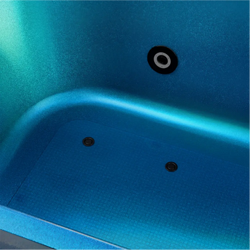 Empava Whirlpool Bathtub 67" Acrylic Freestanding with Center Drain Blue Diamond New