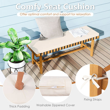 Costway 6-Piece Patio Dining Set for 5-6 People Farmhouse 99228616 New