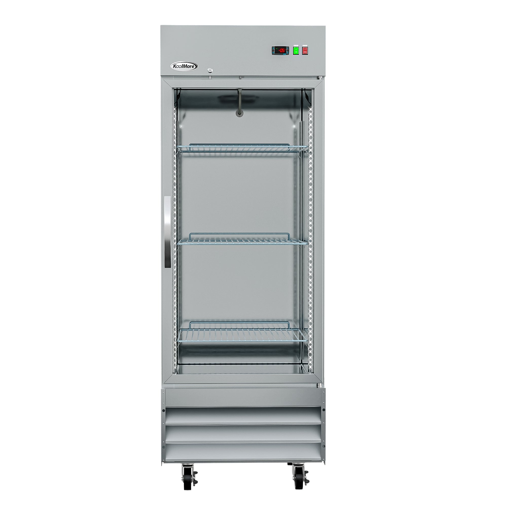 29 in. One Glass Door Reach-In Freezer 23 cu ft.