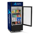 6 cu. ft. One Glass Door Commercial Display Merchandiser Refrigerator - Wrap
