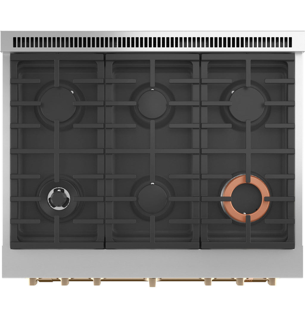 CAFÉ™ 36" Smart Dual-Fuel Commercial-Style Range with 6 Burners (Natural Gas)