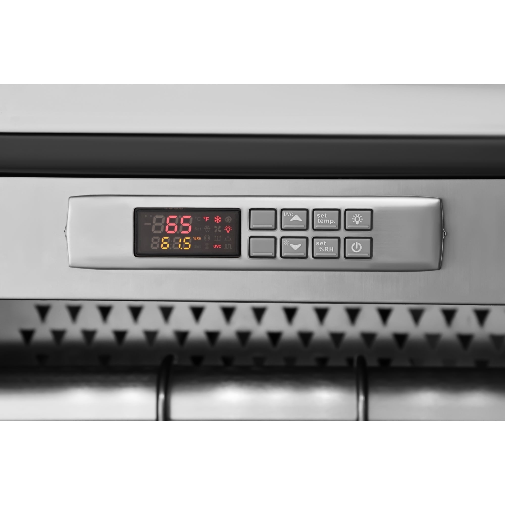 27.5 in. Commercial Dry Ager Refrigerator for Meat Featuring Hanging Rack with Hooks, Charcoal Filter, and Antimicrobial Lining, 17 Cu. Ft.