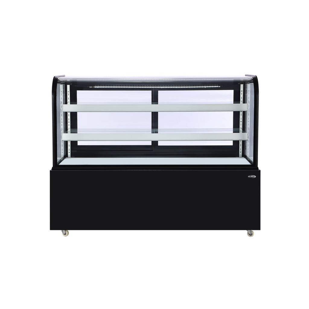 60 in. Refrigerated Bakery Display Case in Black, 17.6 cu. ft.