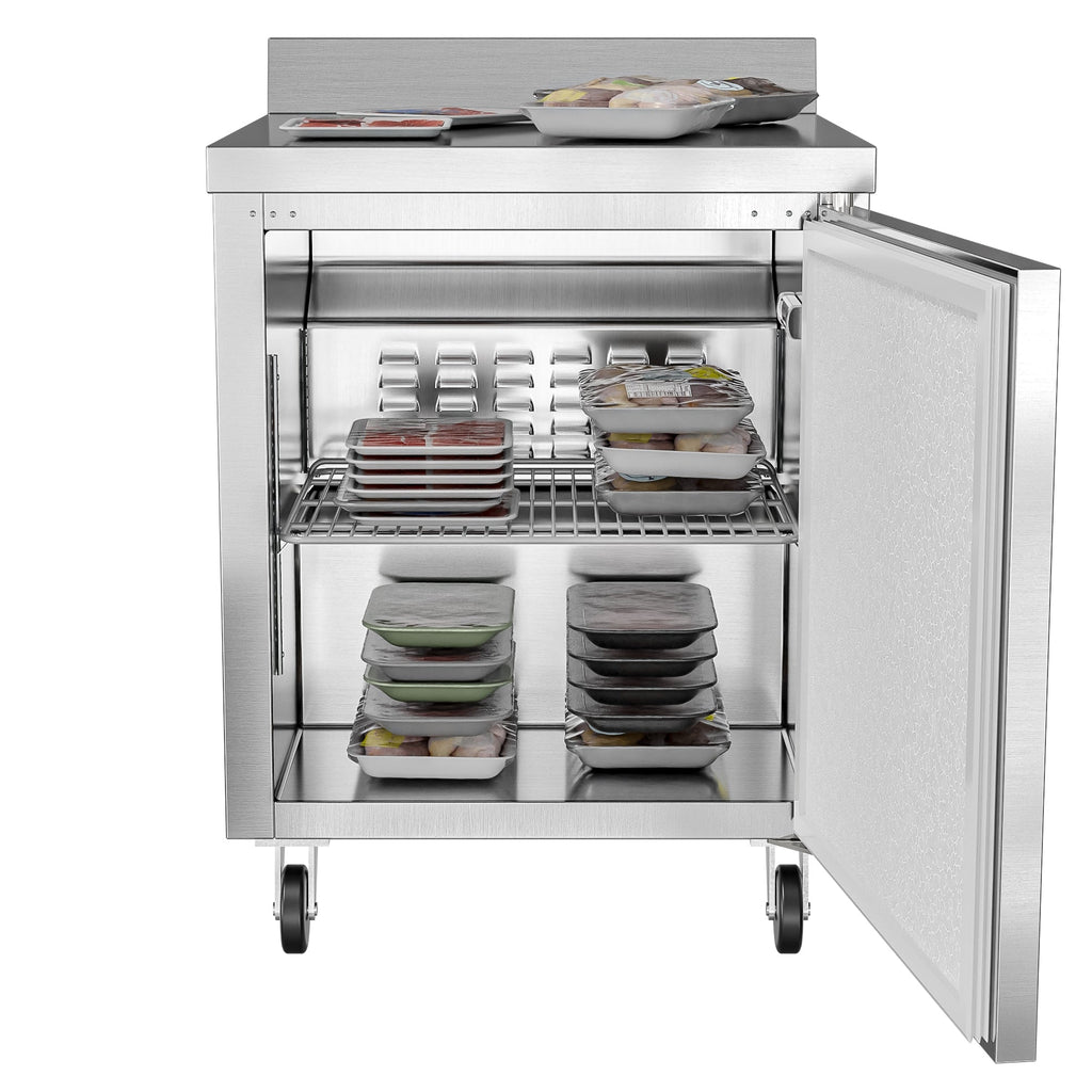 27 in. One-Door Worktop Freezer With 3.5 in. Backsplash - 6.3 Cu Ft.