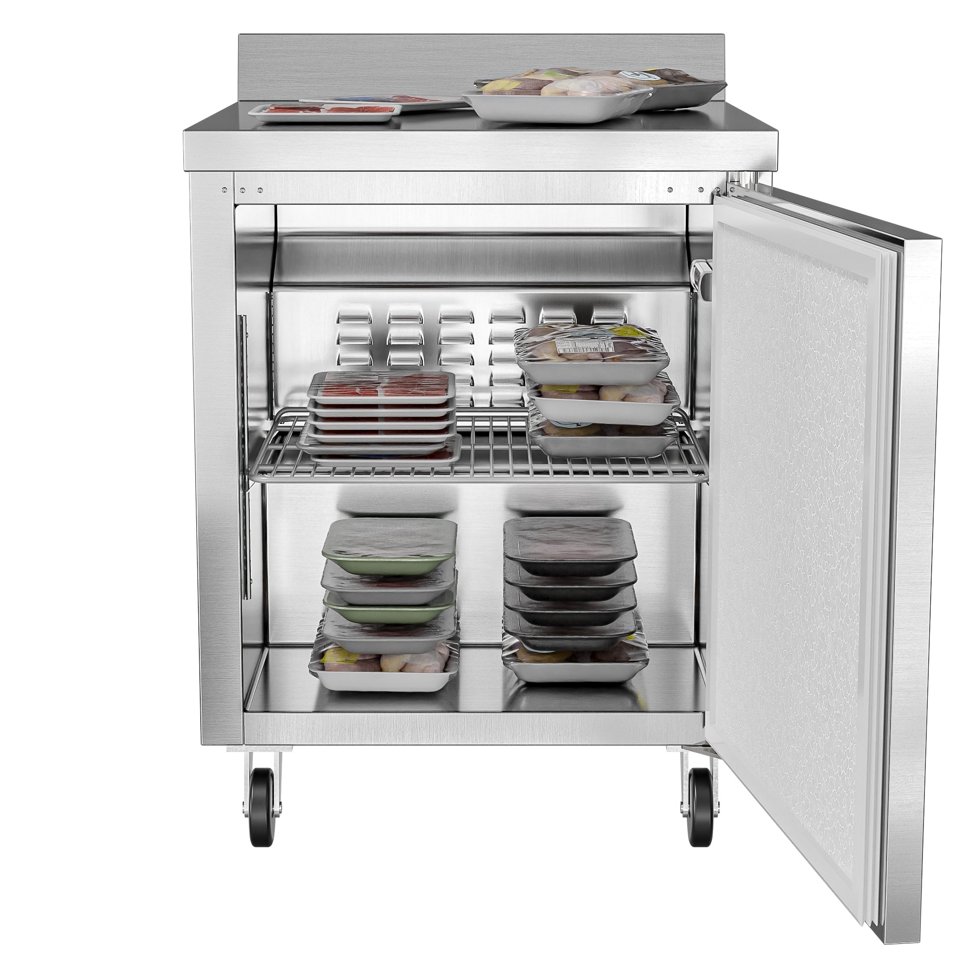 27 in. One-Door Worktop Freezer With 3.5 in. Backsplash - 6.3 Cu Ft.