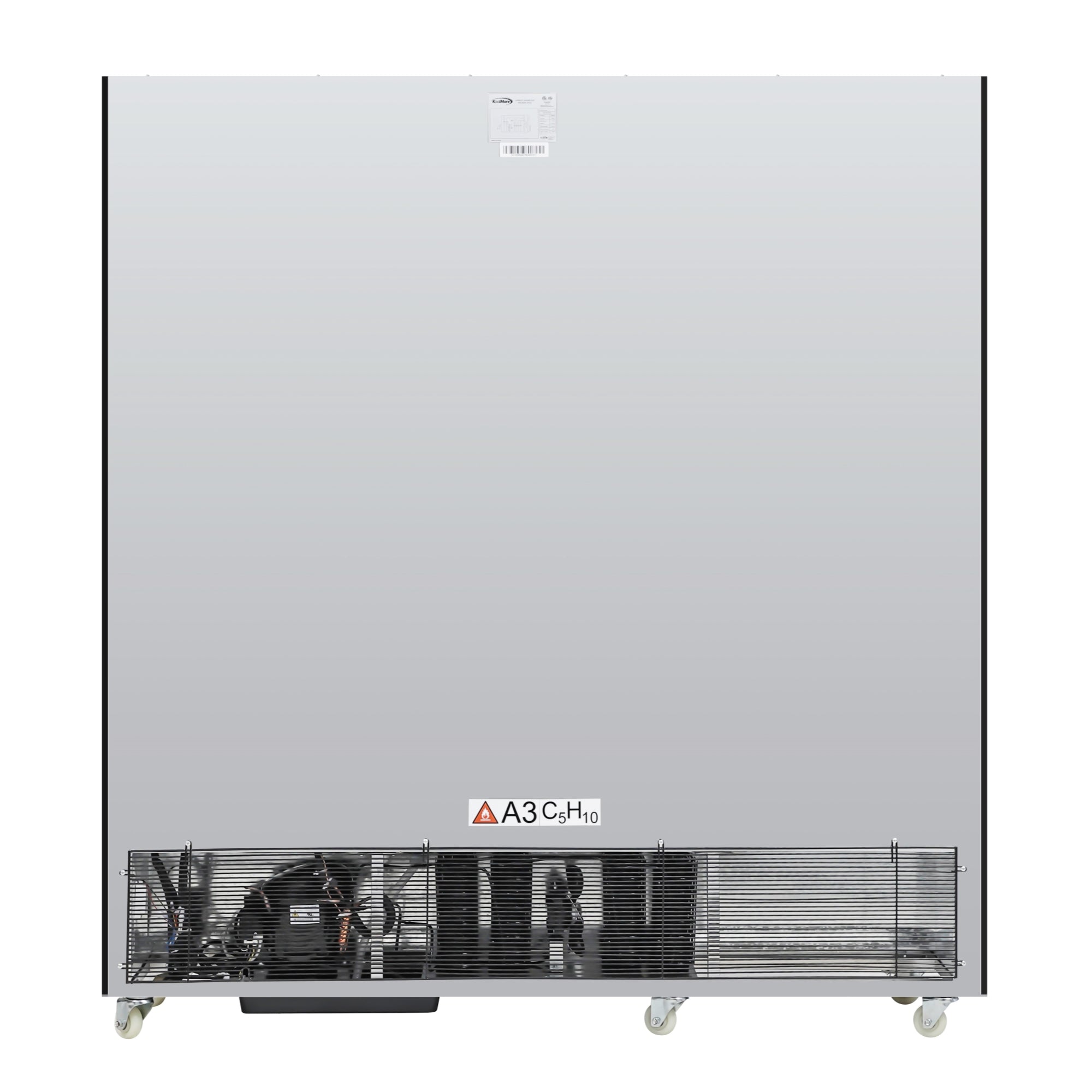 71 in. Commercial 3 Fully Glass Door Merchandiser Refrigerator, 46 cu. ft., ETL Listed in Black