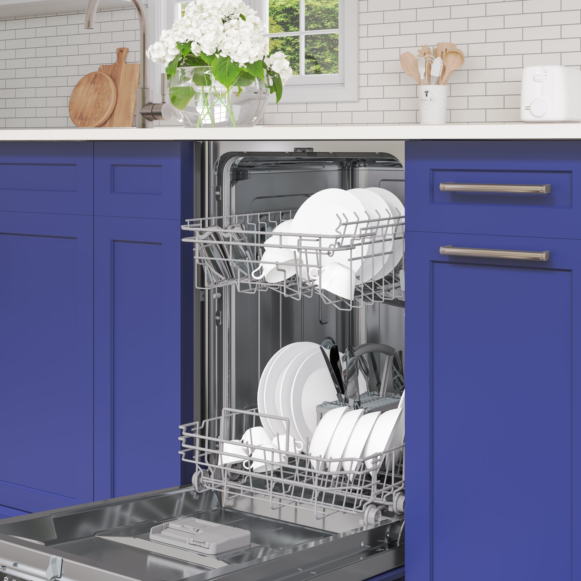 18 in. ADA Panel Ready with 8 Place Settings 52 DB Dishwasher in Stainless-Steel