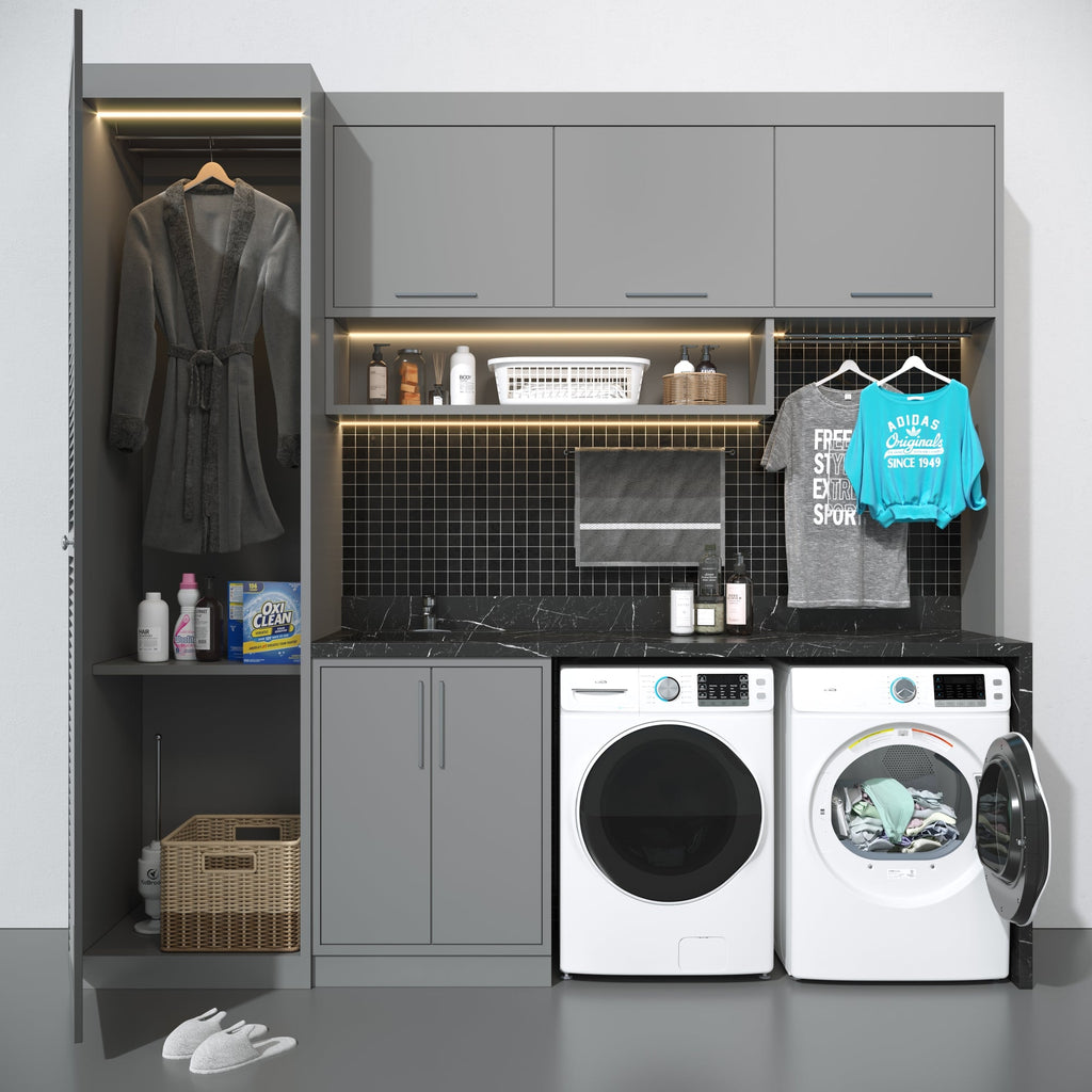 8 cu. ft. Large Capacity Stackable Vented Electric Front Load Dryer in White, 240V