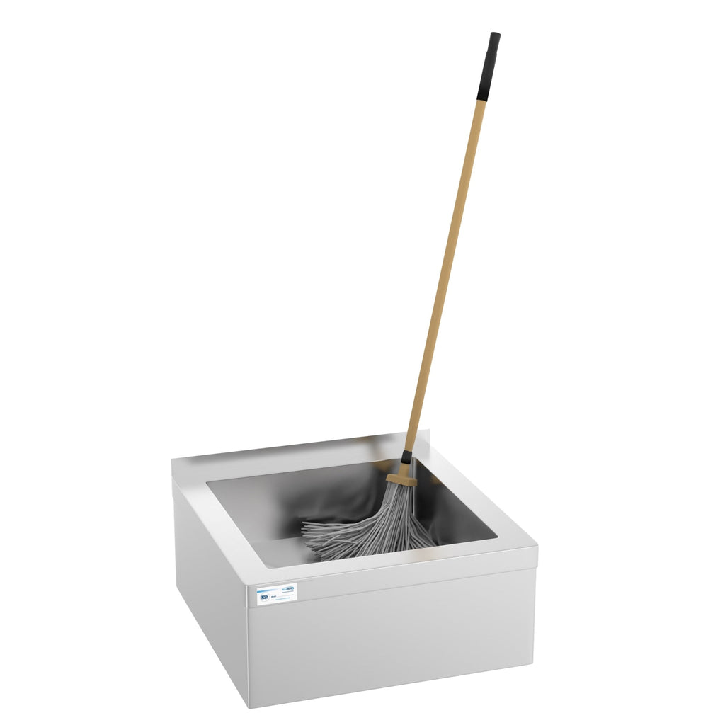 13 in. Commercial Floor Mop Sink with Deep Basin, Bowl size 24"x 24"x 13"