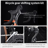 SAVADECK Carbon Fiber Road Bike, Hydraulic Oil Disc Bike with Carbon Fiber Frame and Wheelset, Lightweight Full Carbon Racing Bicycle with Shimano R7120 24S Shift Set for Adults(51CM,Twilight-Orange)