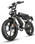 OUXI V8 Max Electric Bike for Adults, Electric Mountain Bike with Dual 48V 15Ah Removable Larger Battery, Peak 1000W Motor Adult Electric Bicycles, 20''x 4.0 Fat Tire E Bike, Hydraulic Brakes