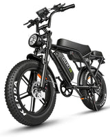 OUXI V8 Max Electric Bike for Adults, Electric Mountain Bike with Dual 48V 15Ah Removable Larger Battery, Peak 1000W Motor Adult Electric Bicycles, 20''x 4.0 Fat Tire E Bike, Hydraulic Brakes